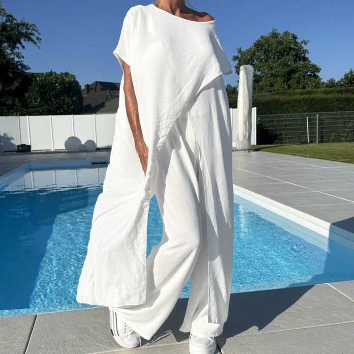 Gabbie Elegant Off-Shoulder Two-Piece Set