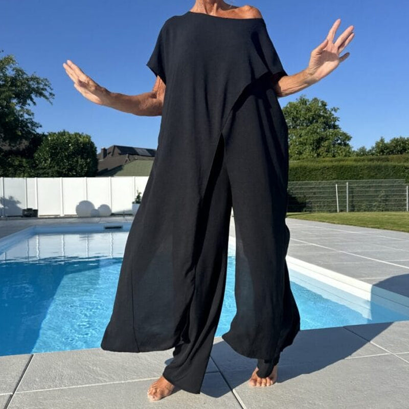 Gabbie Elegant Off-Shoulder Two-Piece Set